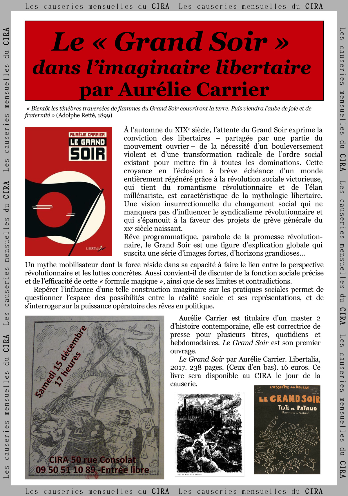 Causeries du Cira de Marseille